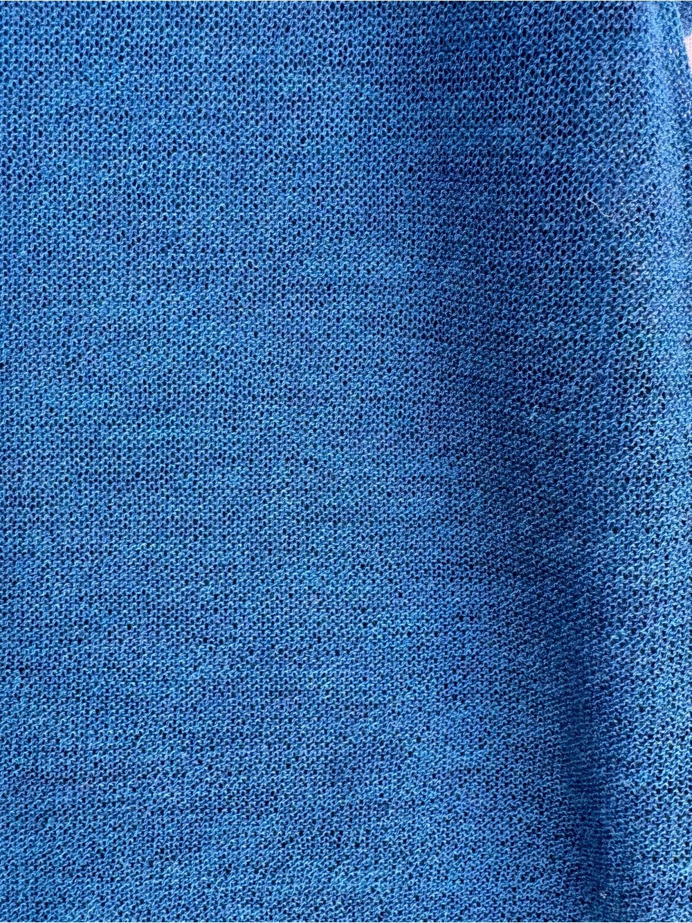 Eileen Fisher 100% Wool V-Neck Short Sleeve Sweater - Bright Blue - Picture 5 of 8